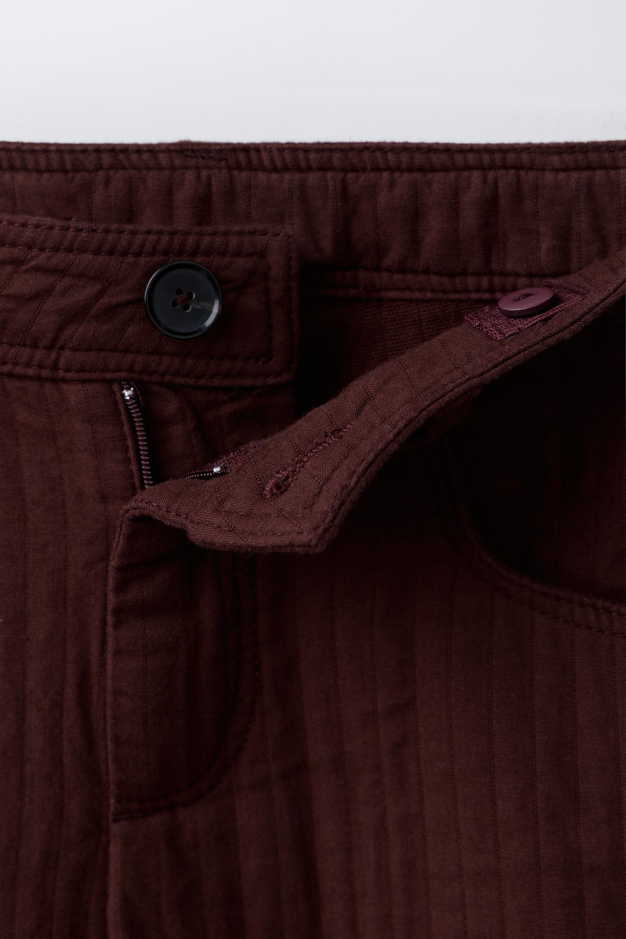 PANTALON BARREL TEXTURÉ